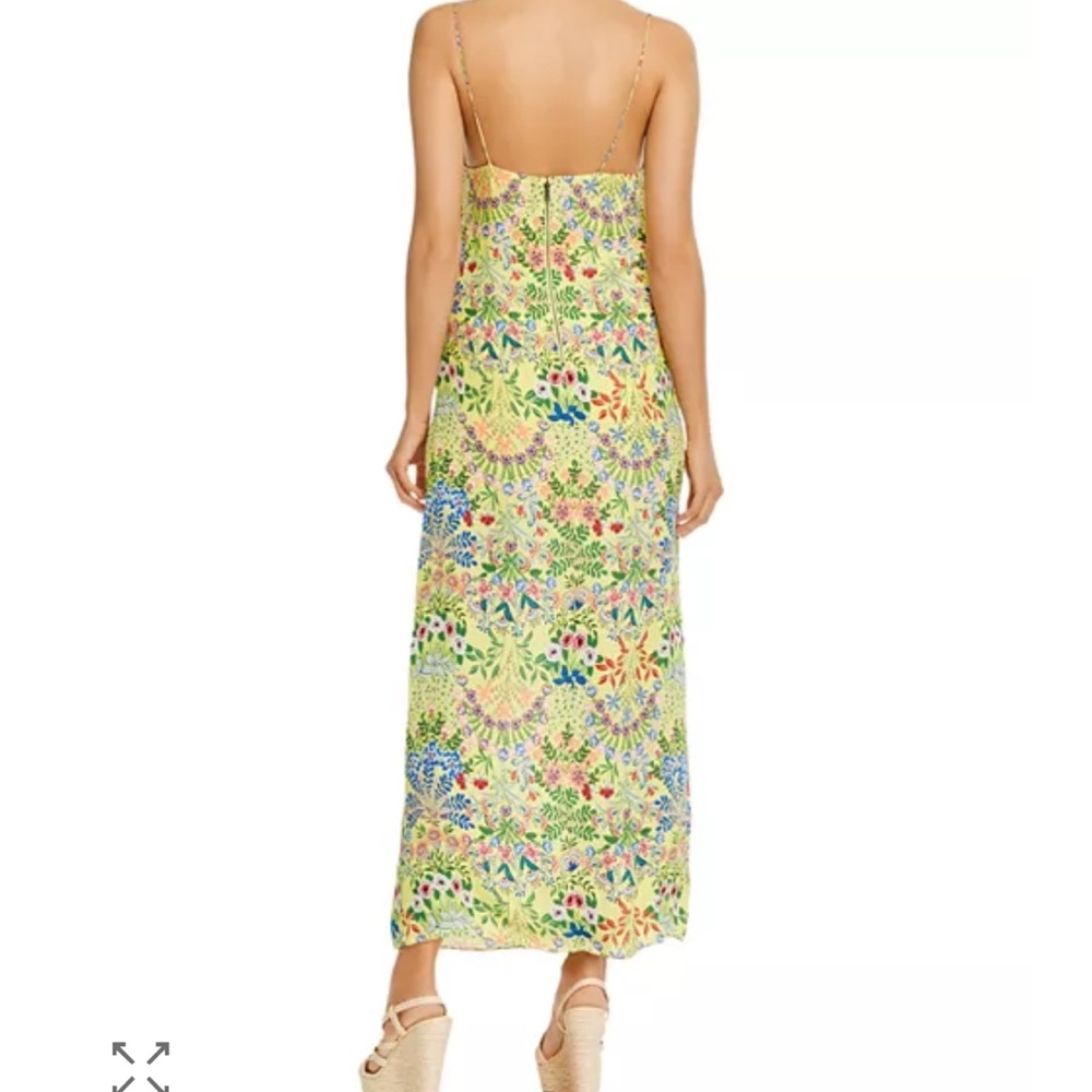 Alice + Olivia Yellow Spaghetti Strap Slip Maxi Dress - Picture 5 of 6